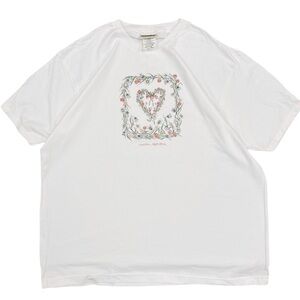 Vintage Northern Reflections Heart & Flowers Graphic Tee T-Shirt XL